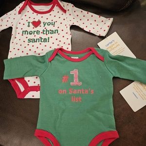 Pack of Newborn Christmas  onesies